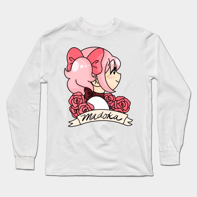 Madoka with roses Long Sleeve T-Shirt by Sakura Witch.co